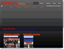 Tablet Screenshot of kennysubshop.com